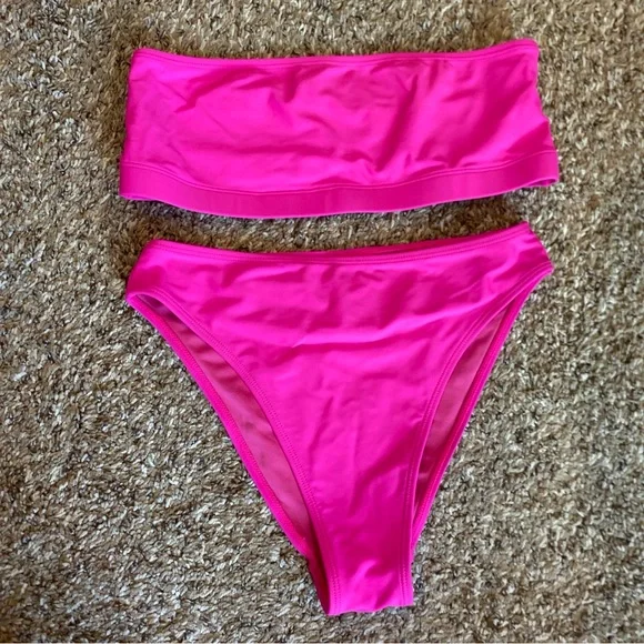 Good American Neon Pink Bikini Small Medium - Picture 1 of 11